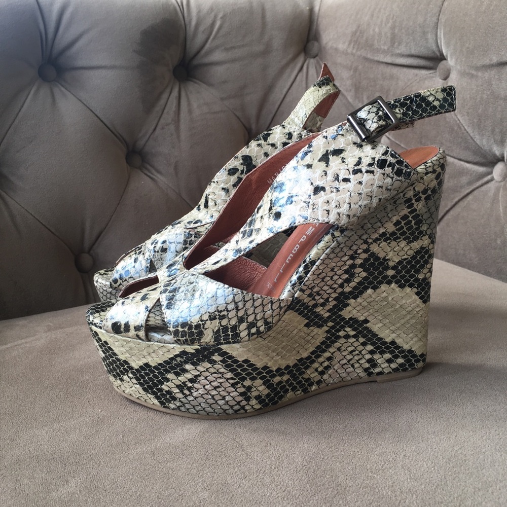 Jeffrey Campbell Snakeskin Wedge